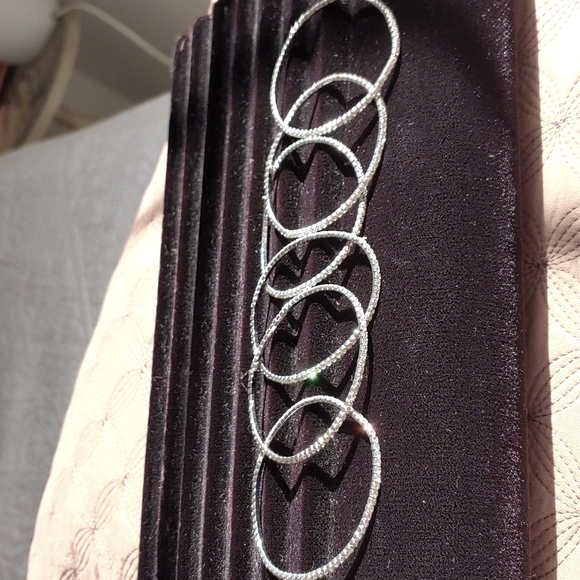 Stretch Rhinestone Crystal Bangles - Picture 3 of 3